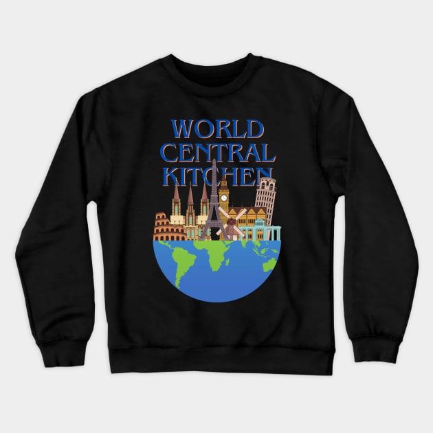 World Central Kitchen Crewneck Sweatshirt by EDE Digital Art
